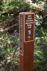 East Slope Sonoma Mountain Ridge Trail, Aluminum Signs, alupanel, lightweight signs, durable signs, laminated signs, printing companies, AJ Printing & Graphics and Wine County Signs, Sonoma County Agricultural Preservation