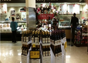 Trecini Winery, Point of Sale, Safeway, Sonoma County, California, wine, wine bottles, signs, printing, digital printing, wide format printing