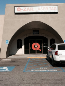 Q-Zar Laser Tag, Rohnert Park, window graphics, exterior signs, durable signs, Sonoma County, wide-format printing, AJ Printing and Graphics and Wine Country Signs 